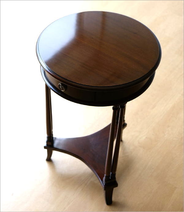 マホガニー無垢材 コンソール 天然木 木製 コンソールテーブル 花台