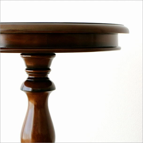 サイドテーブル 丸 木製 アンティーク おしゃれ 無垢材 天然木 カフェ