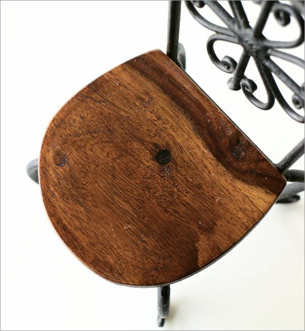 ミニチェア 置き物 置物 オブジェ 小物 木製 アンティーク 小さな椅子