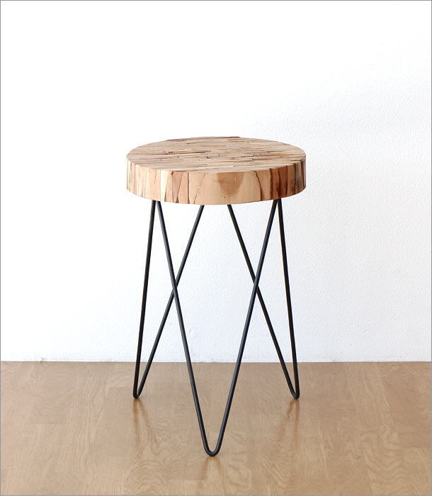 花台 木製 アイアン おしゃれ サイドテーブル フラワースタンド 室内