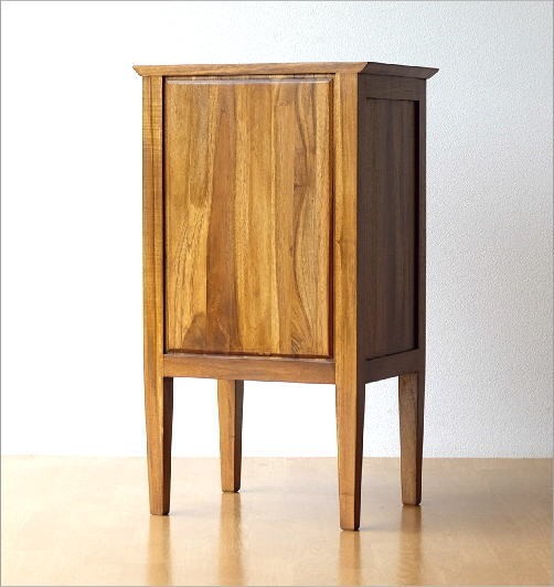 電話台 FAX台 チェスト 3段 木製 天然木 無垢 引き出し収納 おしゃれ