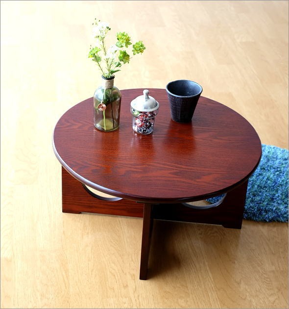 ちゃぶ台 円卓 50cm おしゃれ 和 丸テーブル 和風 カフェ 和室 丸型