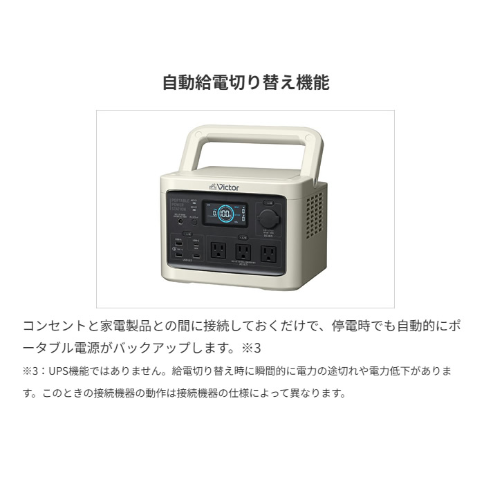 VICTOR Victor BN-RF510 ビクター ポータブル電源 ミディアムモデル