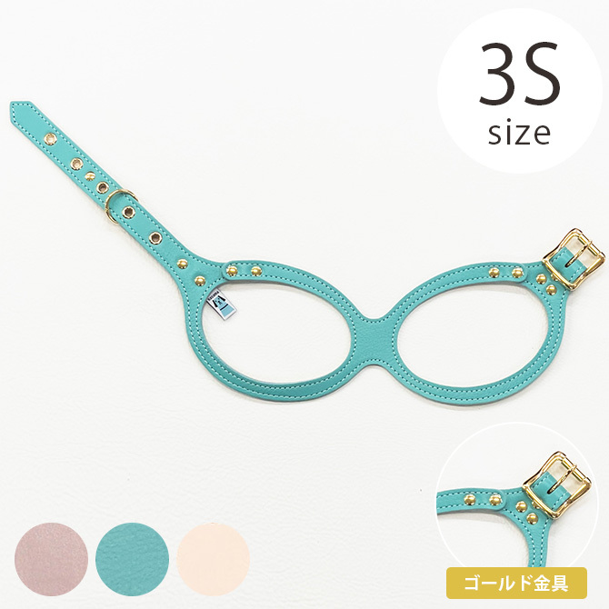 kazama ハーネス ピンク SS ゴールド金具 パール メガネハーネス