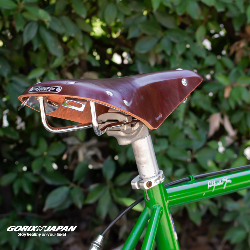 GORIX レザーサドル 本革 革サドル 自転車 牛革 ビンテージ クラシック