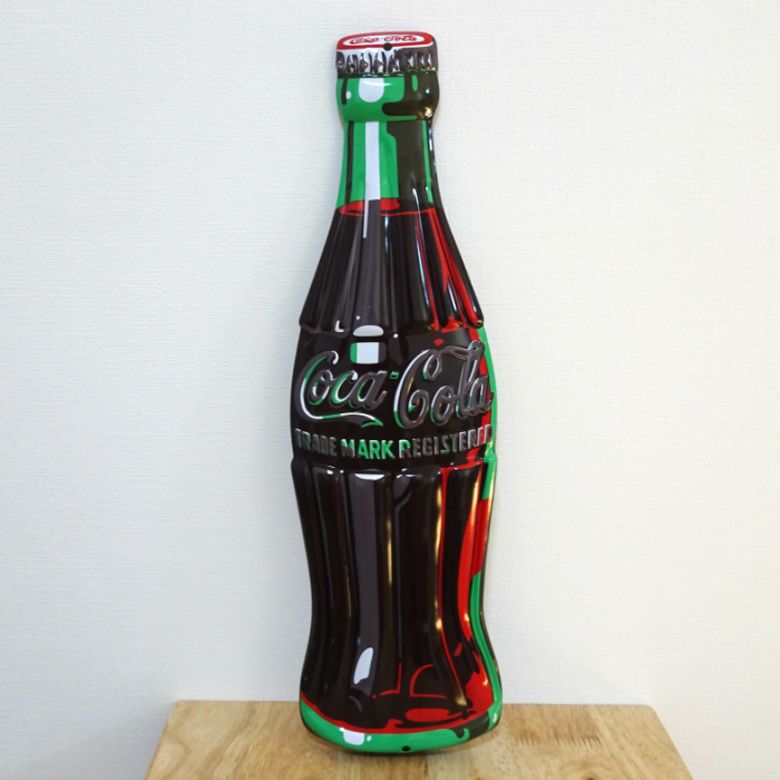 楽天市場】コカコーラ 瓶 ブリキ看板 大型 アメリカン 看板 ダイカット