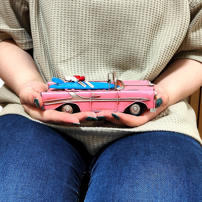 アメリカン レトロ ブリキ ビンテージカー キャデラック サーフィン