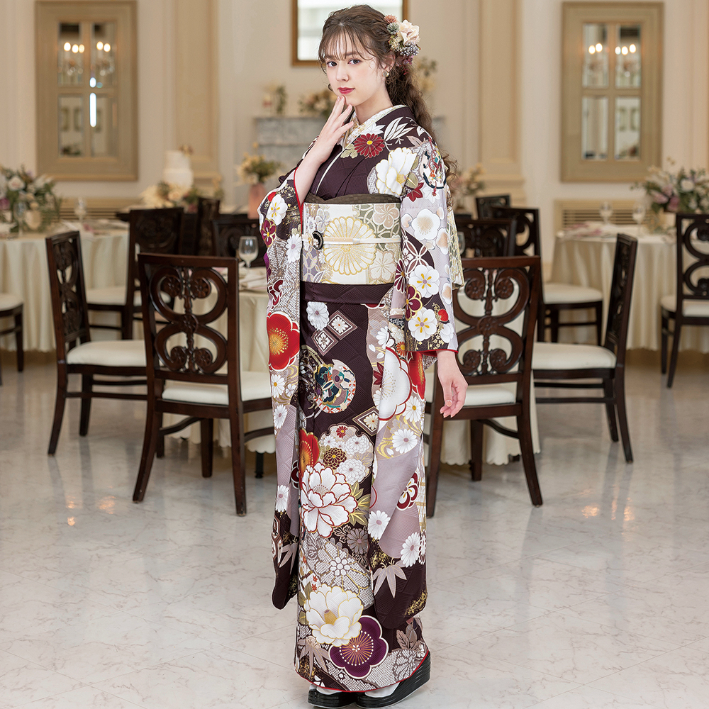 売約済み【WA-Modern】正絹京友禅振袖7点フルセット WA-Modern】正絹