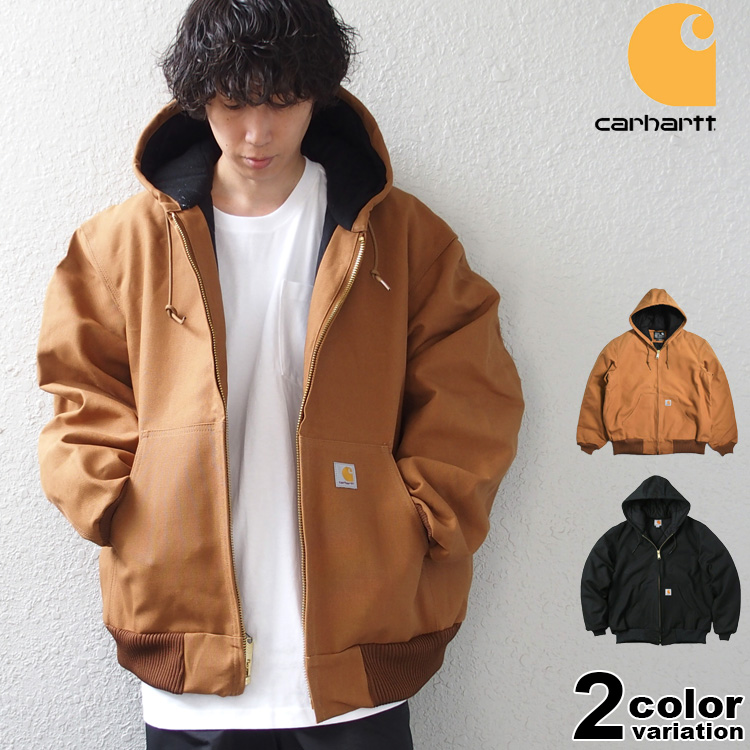 人気】carhartt カーハート アクティブジャケット ダック地 ブラウン