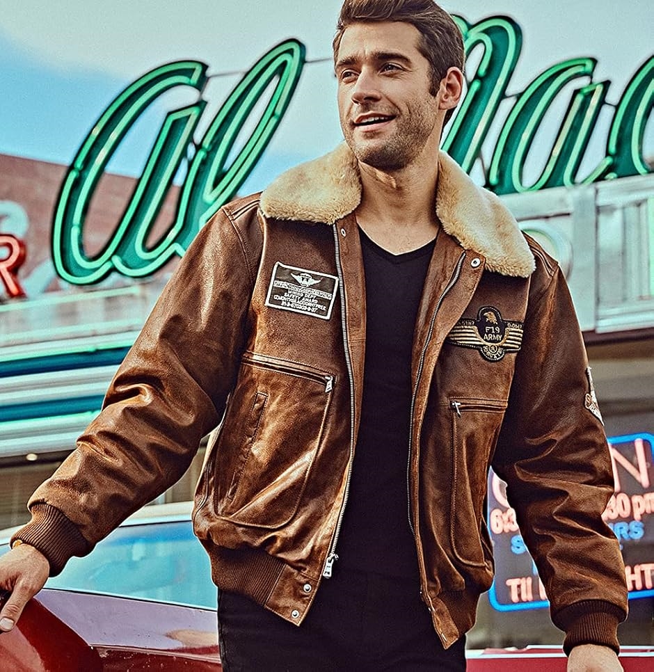 ヴィンテージ M.Julian 本革 レザーボンバージャケット 切替カラー M