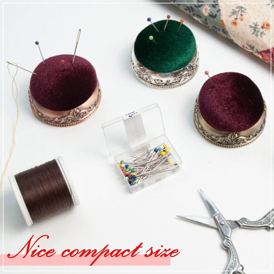 アンティーク調 針刺し 選べる4種 縫い針 裁縫 針山 刺繍 ピン