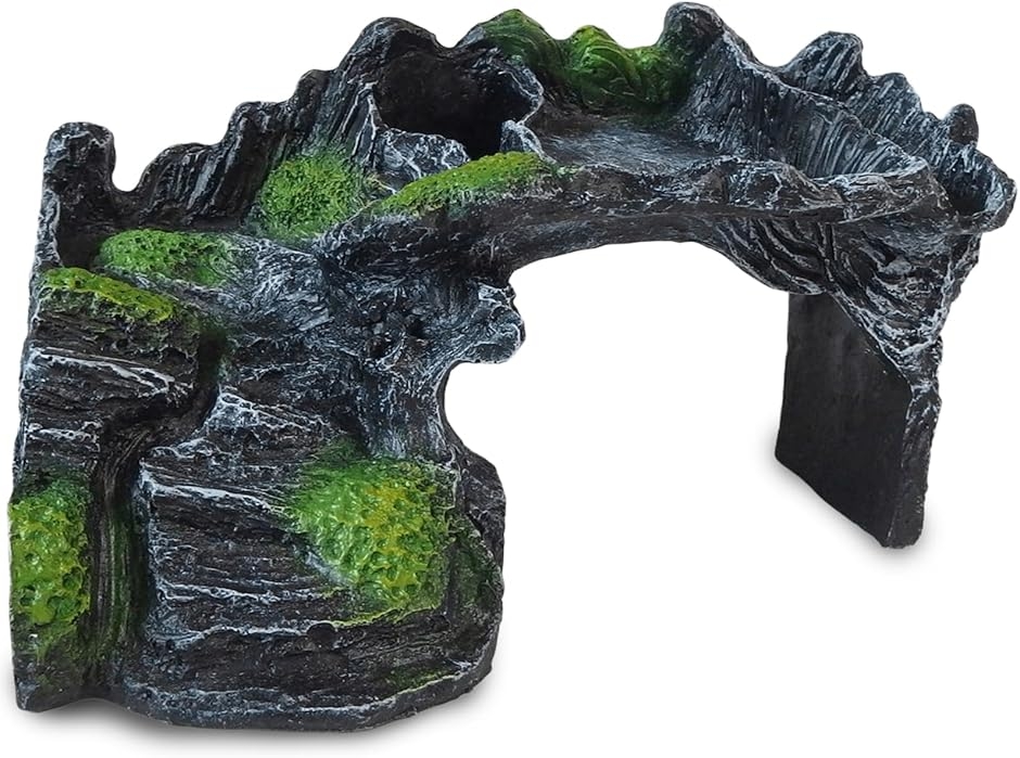 爬虫類 シェルター 隠れ家 壁 テラリウム 洞窟 階段 オブジェ カメ