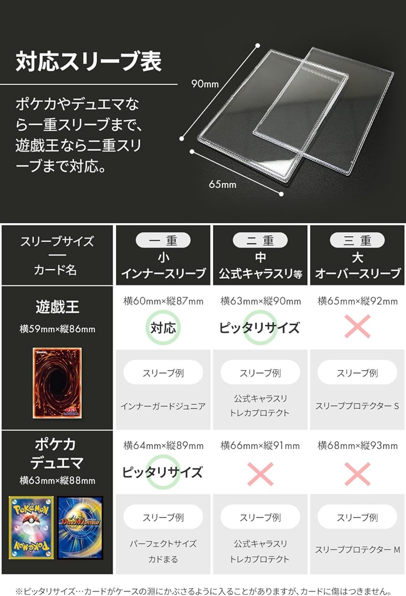 カードローダー 18枚セット ローダー用OPP袋＋クリーナー付き ポケカ