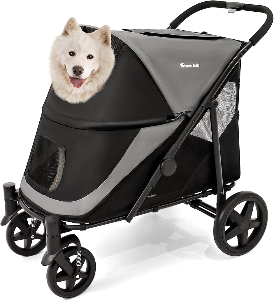 ペットカート 大型犬 用カート バギー 4輪 ワンタッチ折りたたみ式