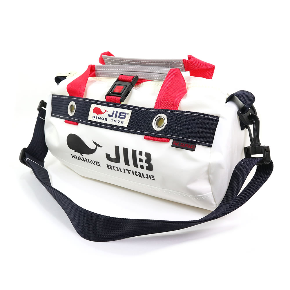 JIB ダッフルバッグ SSサイズ DSSB ホワイト×ダークネイビー