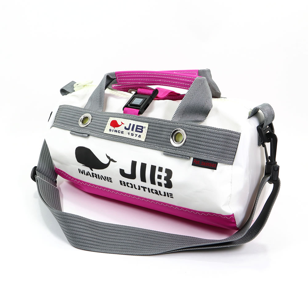 JIB ダッフルバッグ SSサイズ DSSB ピンク×グレー ショルダーベルト付