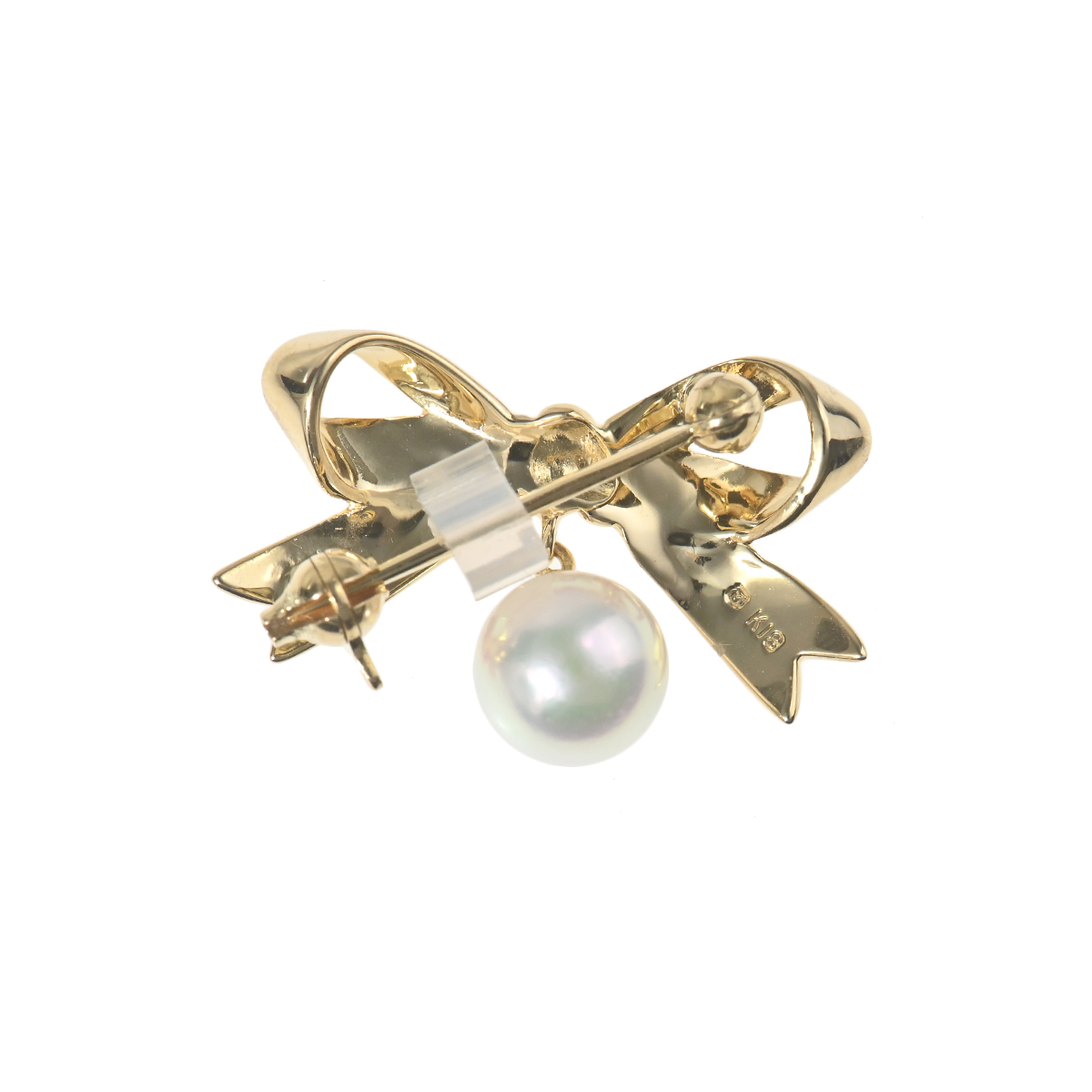 MIKIMOTO（ミキモト） リボン 1Pパール ブローチ 中古 レディース