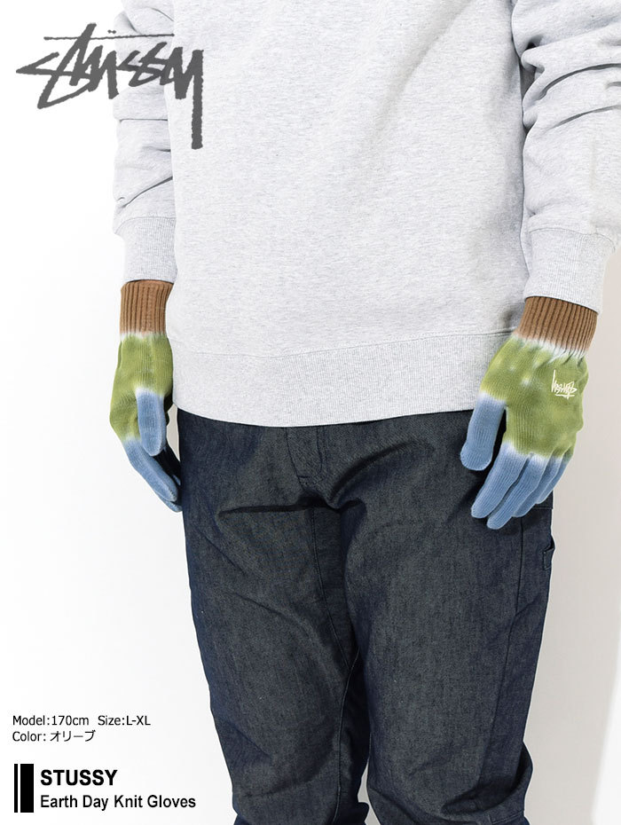 STUSSY（ステューシー） 手袋 メンズ Earth Day Knit ( stussy glove