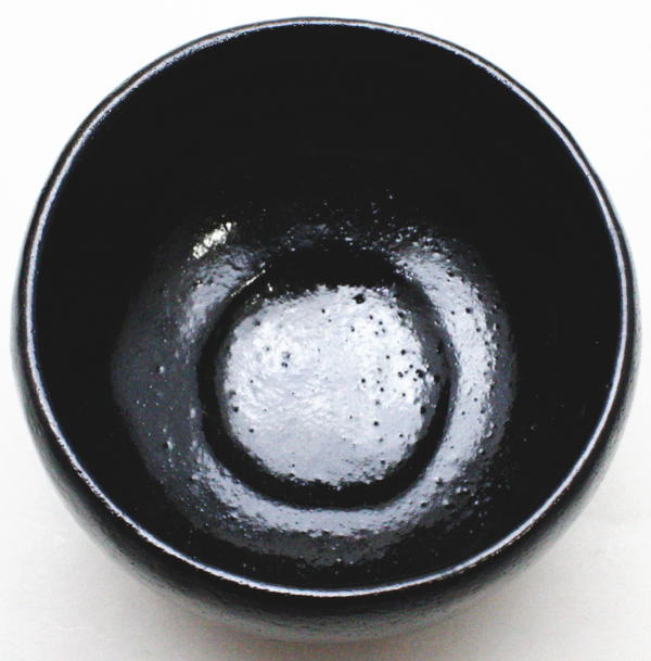 茶道具 抹茶茶碗 黒楽茶碗 白幕釉 永興紹道作 後藤紹道作 政所窯 御物