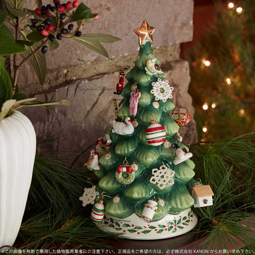 レノックス アドベント カレンダー ツリー本体とミニオーナメント25個