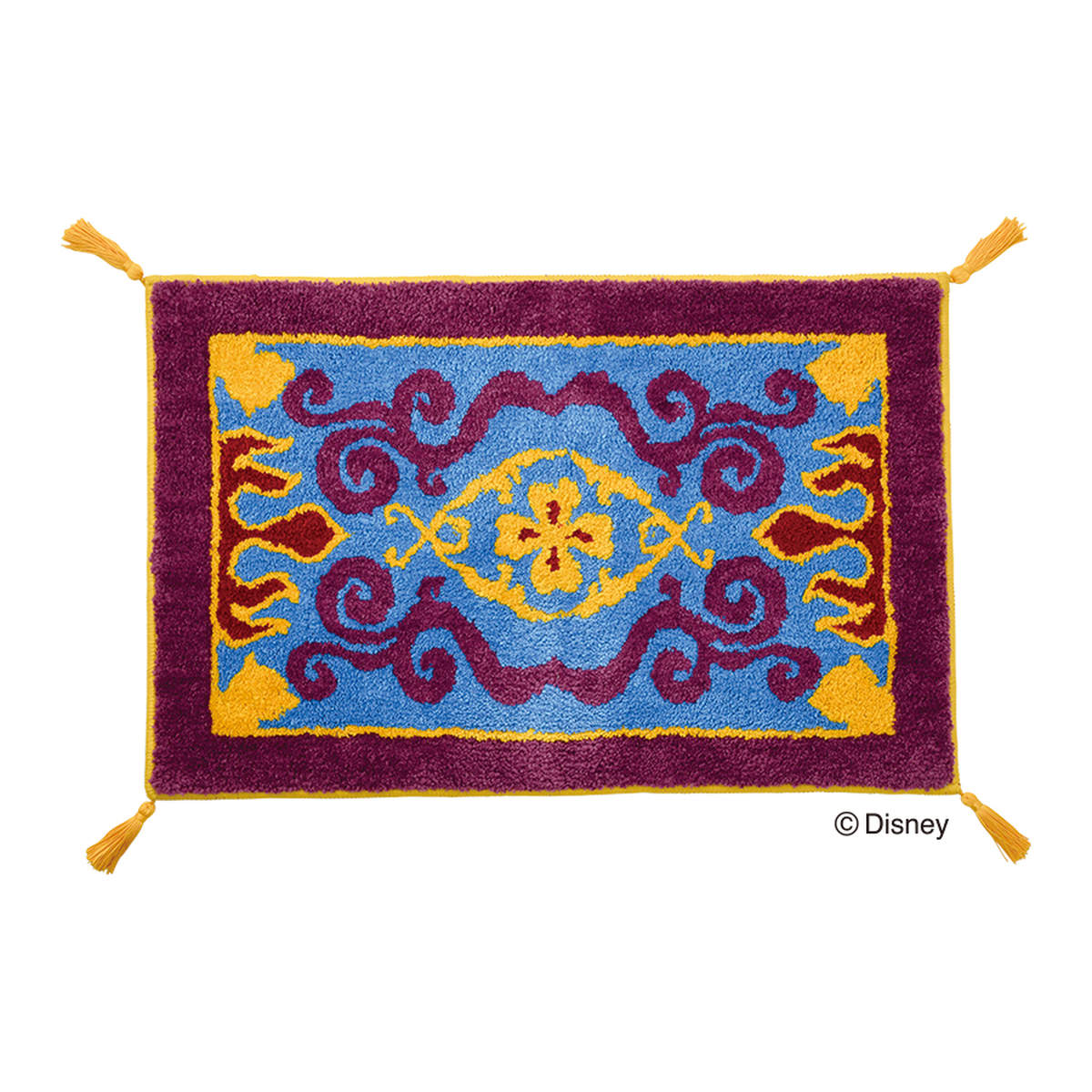 Disney（ディズニー） 玄関マット 屋内用 45x70cm アラジン 魔法の