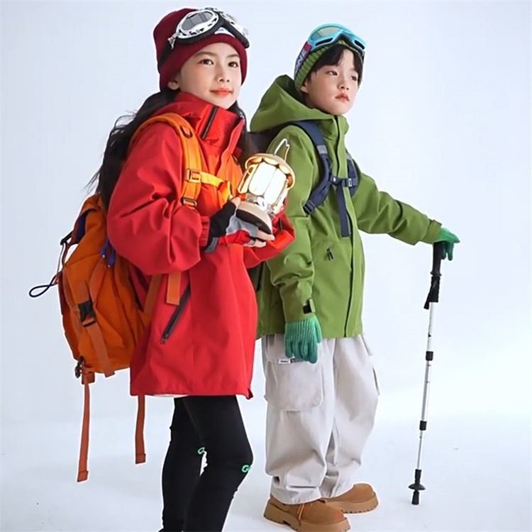 スキーウェア キッズ 男女兼用 キッズジャケット 3in1ジャケット