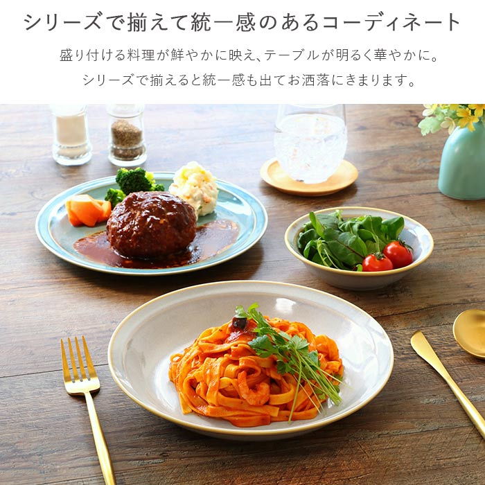 レトロ サラダ ボウル 径13.7cm 2色セット 日本製 美濃焼 陶磁器