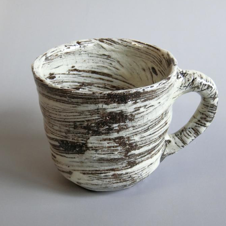 中川自然坊 刷毛目唐津 焼酎杯 唐津焼中川自然坊窯】中川恭平作 刷毛目