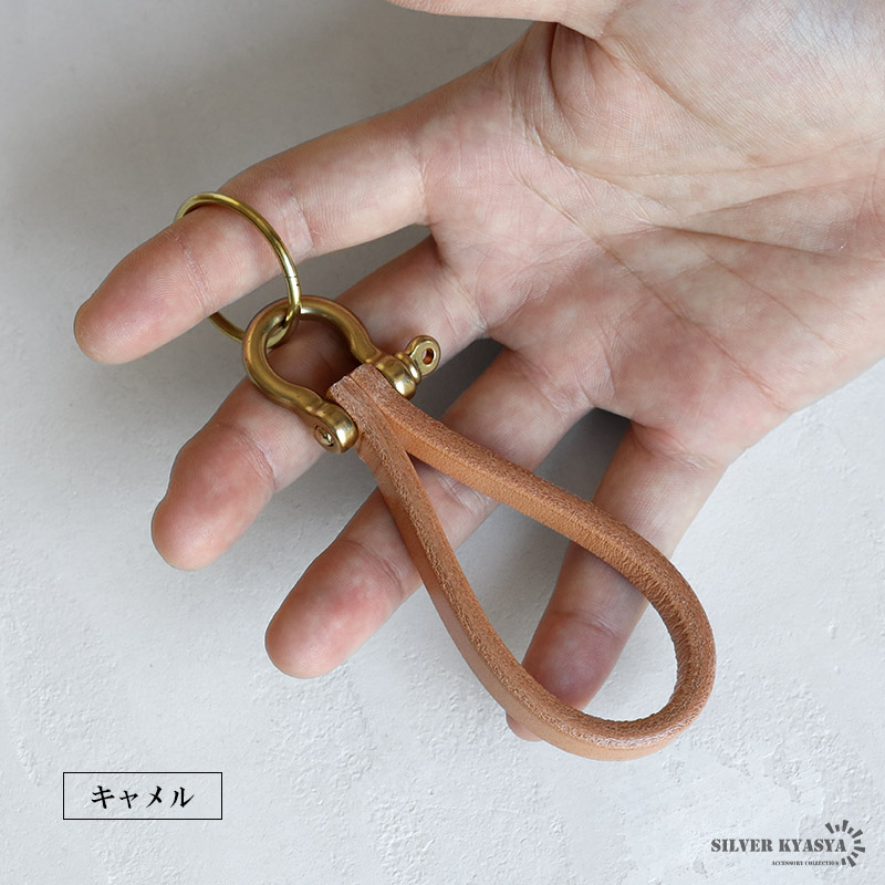 月詠み ユリイカノン 本革キーリング 月詠み ユリイ・カノン 本革ロゴ