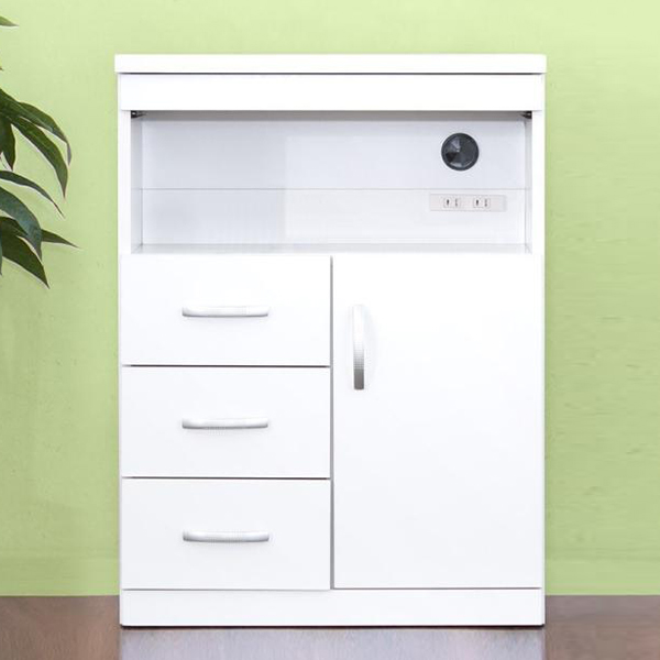 テレビ台 ハイタイプ 白 収納 完成品 ハイ 幅60 高さ80 奥行30水槽台