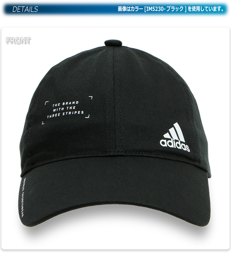 adidas（アディダス） キャップ メンズ ブラック シンプル 帽子