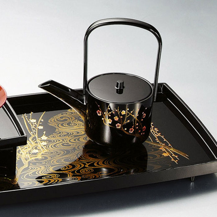 屠蘇器 香琳胴張屠蘇器揃(黒) 日本製 北市漆器 送料無料 箱入り : 曲げ