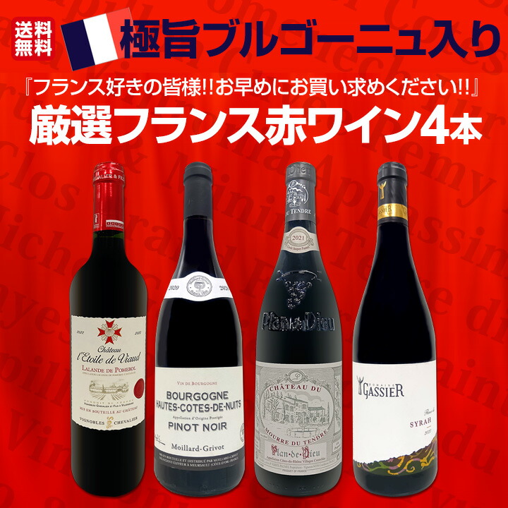 極旨ブルゴーニュ bourgogne 入り 厳選フランス France 赤ワイン wine