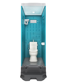 日野屋 日野興業】PE製 仮設トイレ 簡易水洗タイプ 洋式 陶器製便器