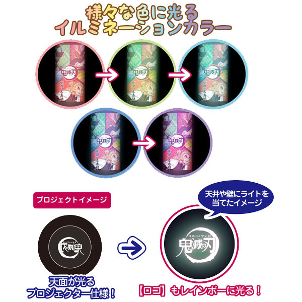 鬼滅の刃「LEDプロジェクターライト3(全2種)」 : 金箔屋本舗Gold-shop