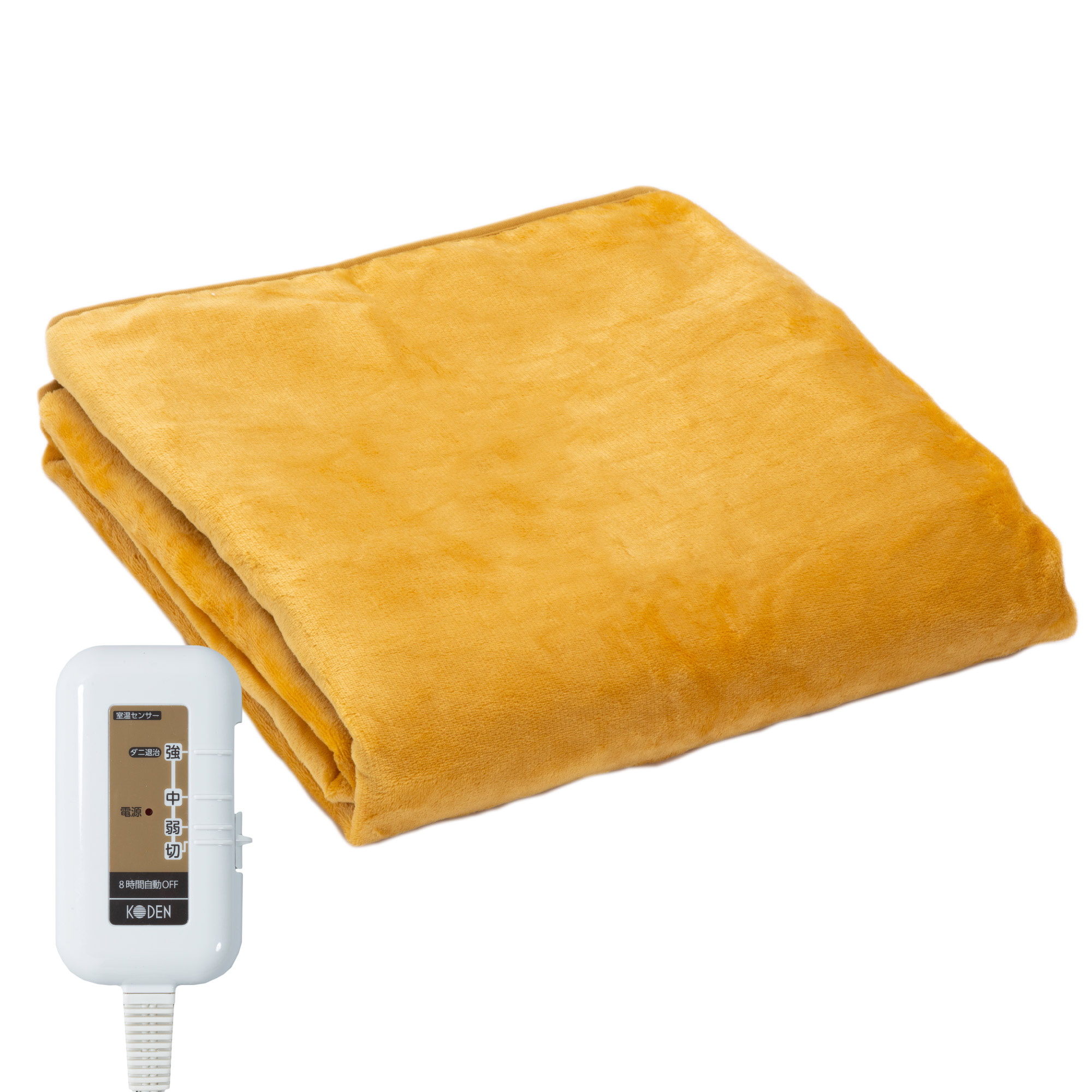 広電（KODEN） 電気毛布 掛け敷き 188×130cm フランネル 電気掛け毛布