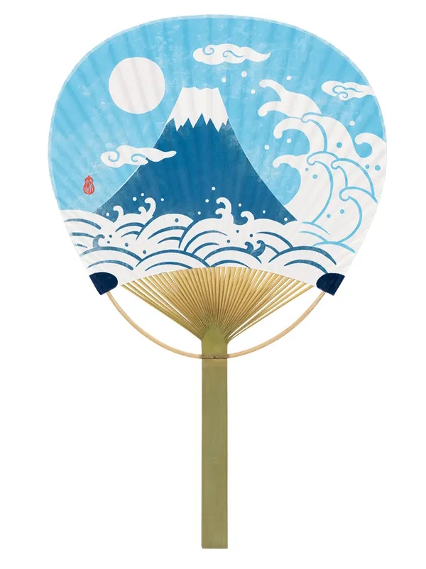 うちわ 唐月 竹うちわ 100部 15種類 団扇 名入れうちわ ノベルティ