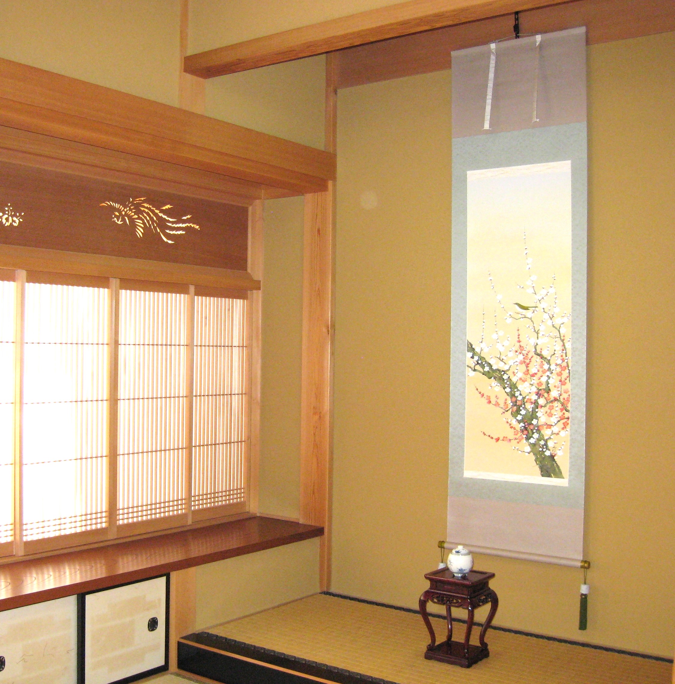 掛け軸 掛軸 梅に鶯 川島正行 (真作・新品) : 掛け軸の専門店 香遊