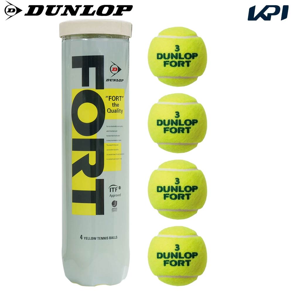 未使用 DUNLOP FORT テニスボール イエロー 18缶 36個入り DUNLOP FORT