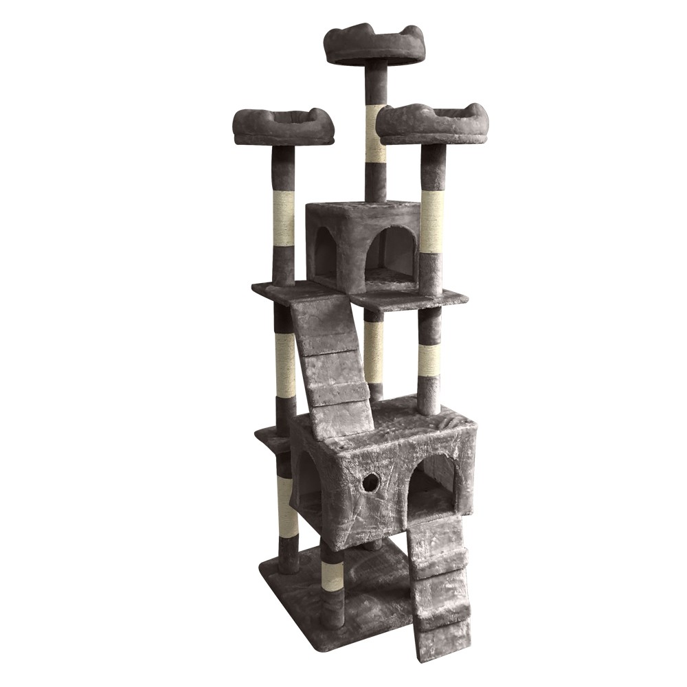 キャットタワー 据え置き型 大型 猫タワー 多頭飼い 高さ186cm 爪とぎ