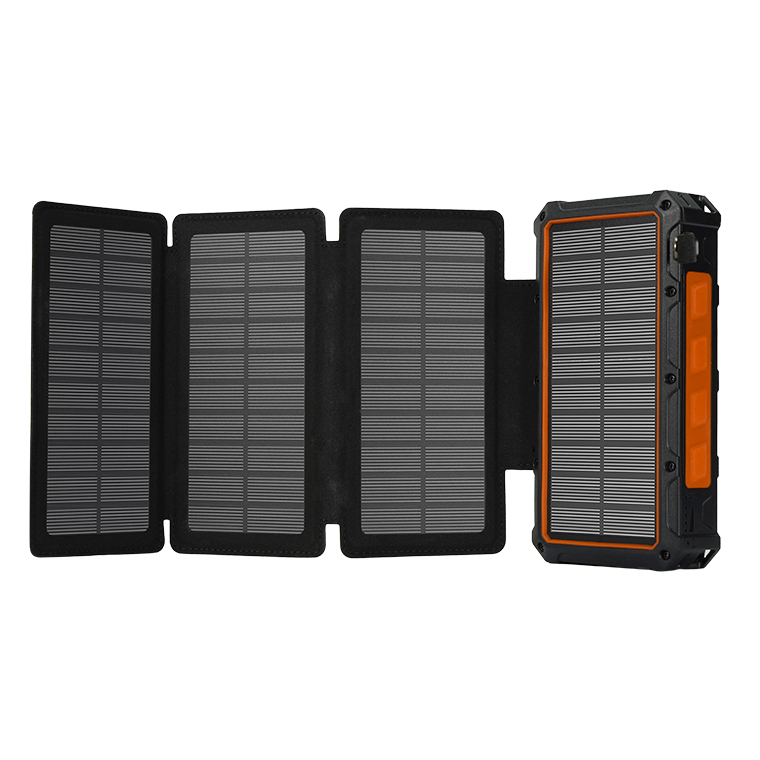 防災対策 モバイルバッテリー 大容量 20000mAh 手回し ケーブル内蔵