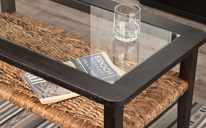 アジアン 家具 リビングテーブル 80cm幅 おしゃれ バナナリーフ T718AT