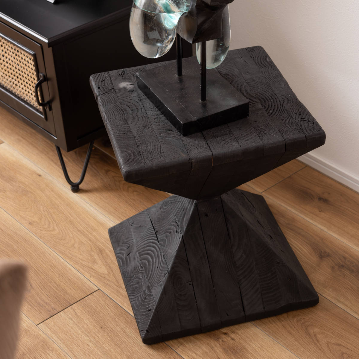 東谷 サイドテーブル 高さ40cm 天然木 古材 （ 木製 ナイトテーブル