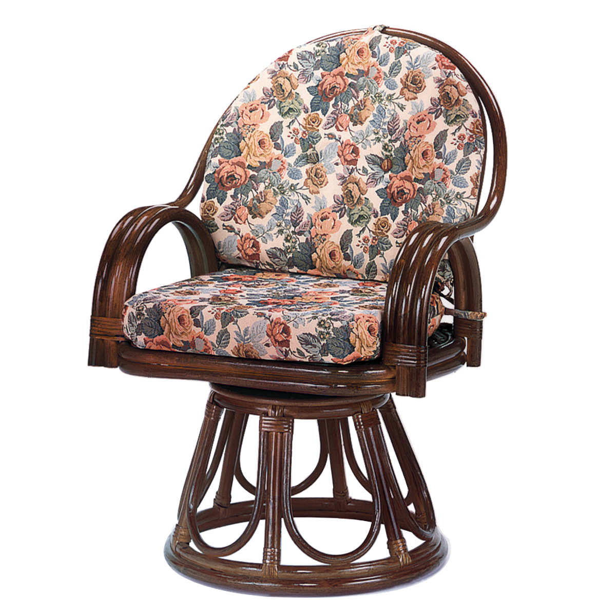 今枝商店 籐 回転座椅子 ラタンチェア ハイタイプ 座面高45cm （ 回転