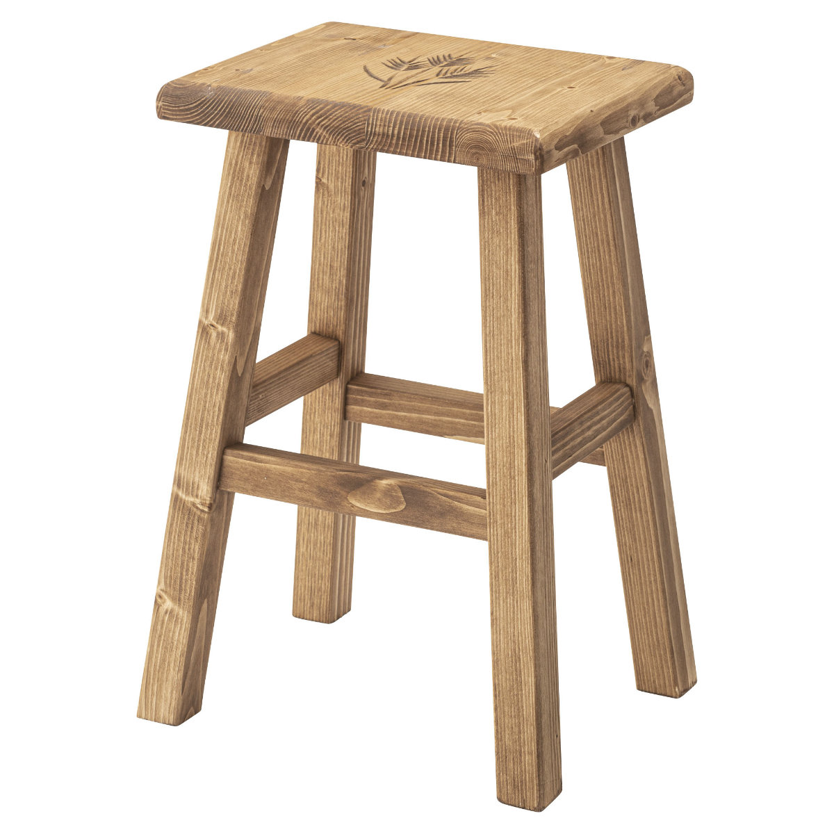 東谷 スツール 高さ46cm 木製 角型 （ 椅子 チェア いす チェアー