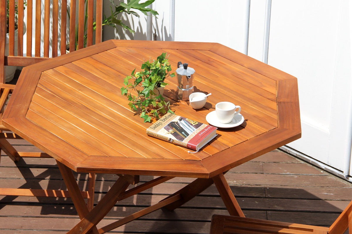 ホームテイスト（HOME taste） ガーデンテーブル 八角テーブル FLEUR