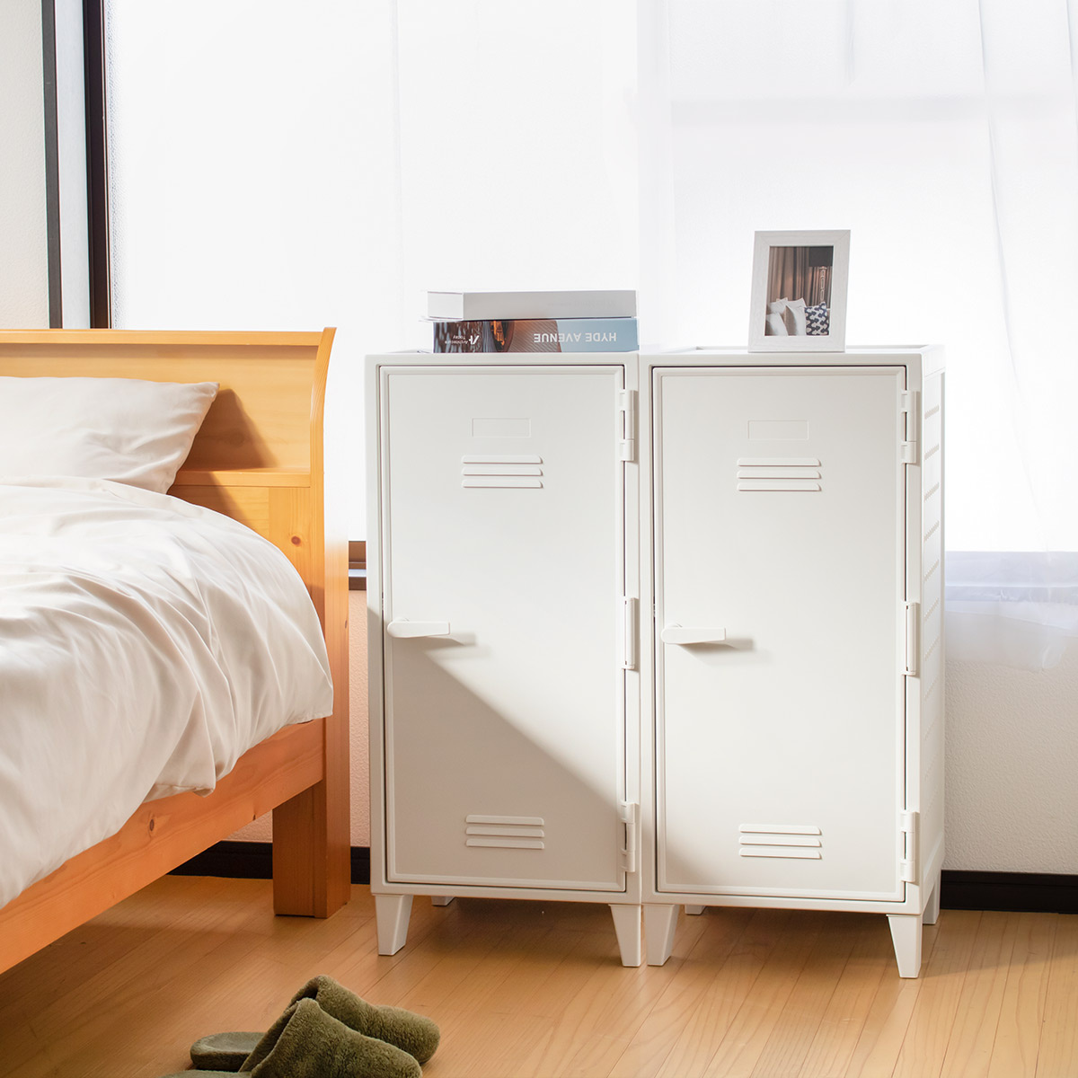 天馬 キャビネット VAZZO 2個セット 幅35.5×奥行35.5×高さ76.5cm ペグ