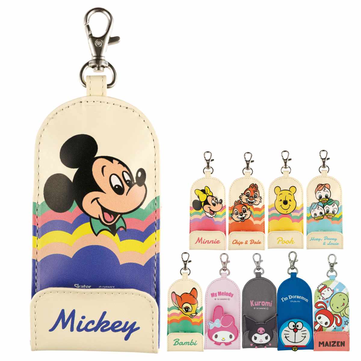 スケーター キーケース リール付きキーケース キャラクター （ キー