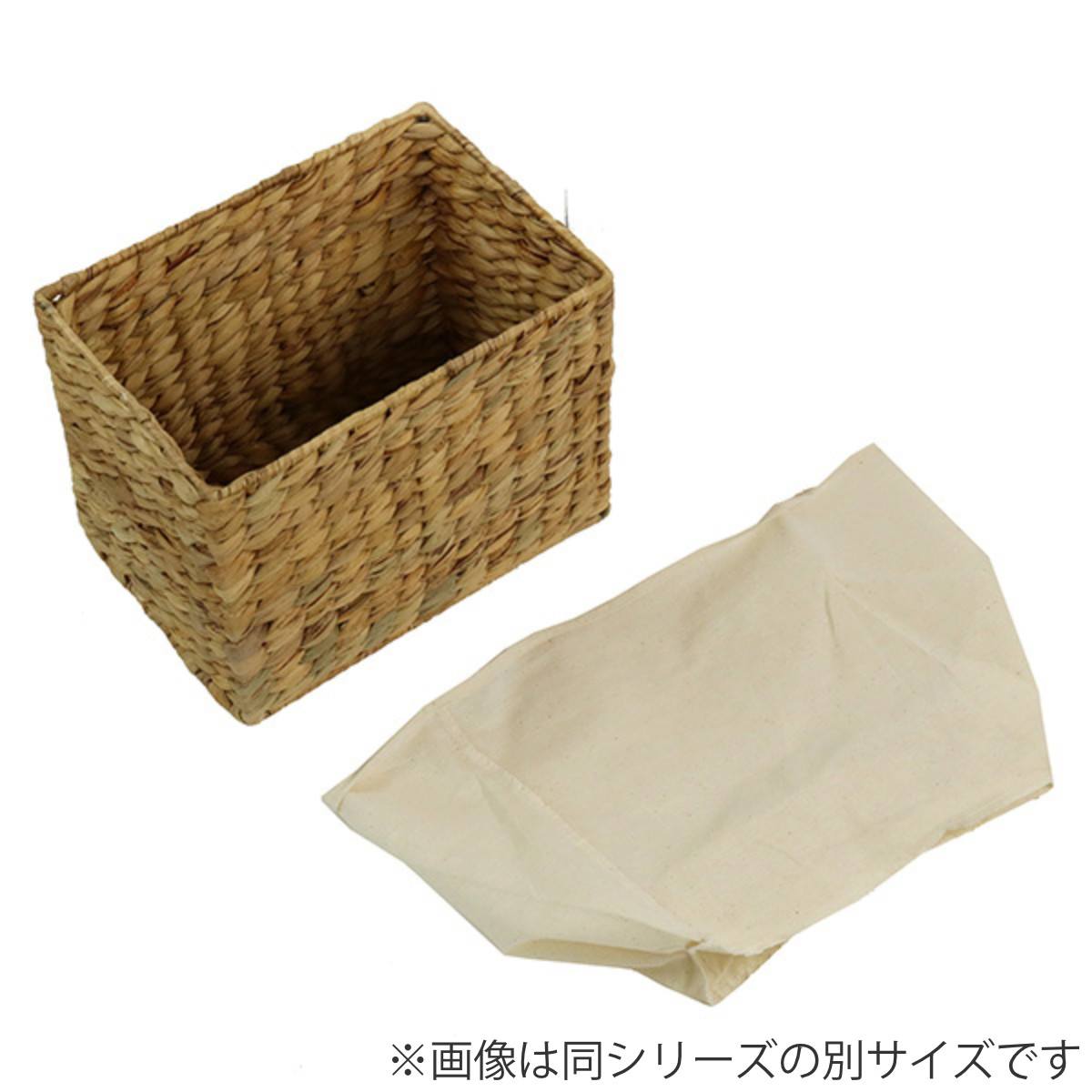 ちどり産業 収納ボックス バスケット 内布 約 幅36×奥行26×高さ12cm