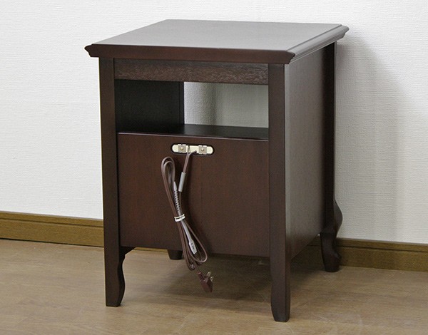 ナイトテーブル ベッドサイドボード クラシック調 猫脚 フルール 幅